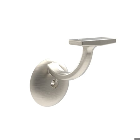 Hickory Hardware Hand Rail Brackets Collection Handrail Bracket 3-3/16 Inch Satin Nickel Finish H078453SN